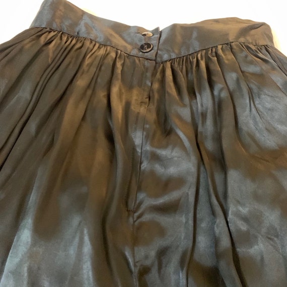 Vintage Scott McClintock Black Taffeta Skirt Size… - image 6