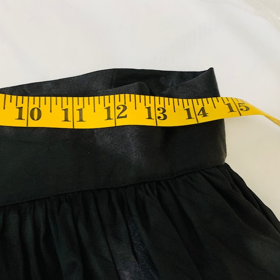 Vintage Scott McClintock Black Taffeta Skirt Size… - image 10