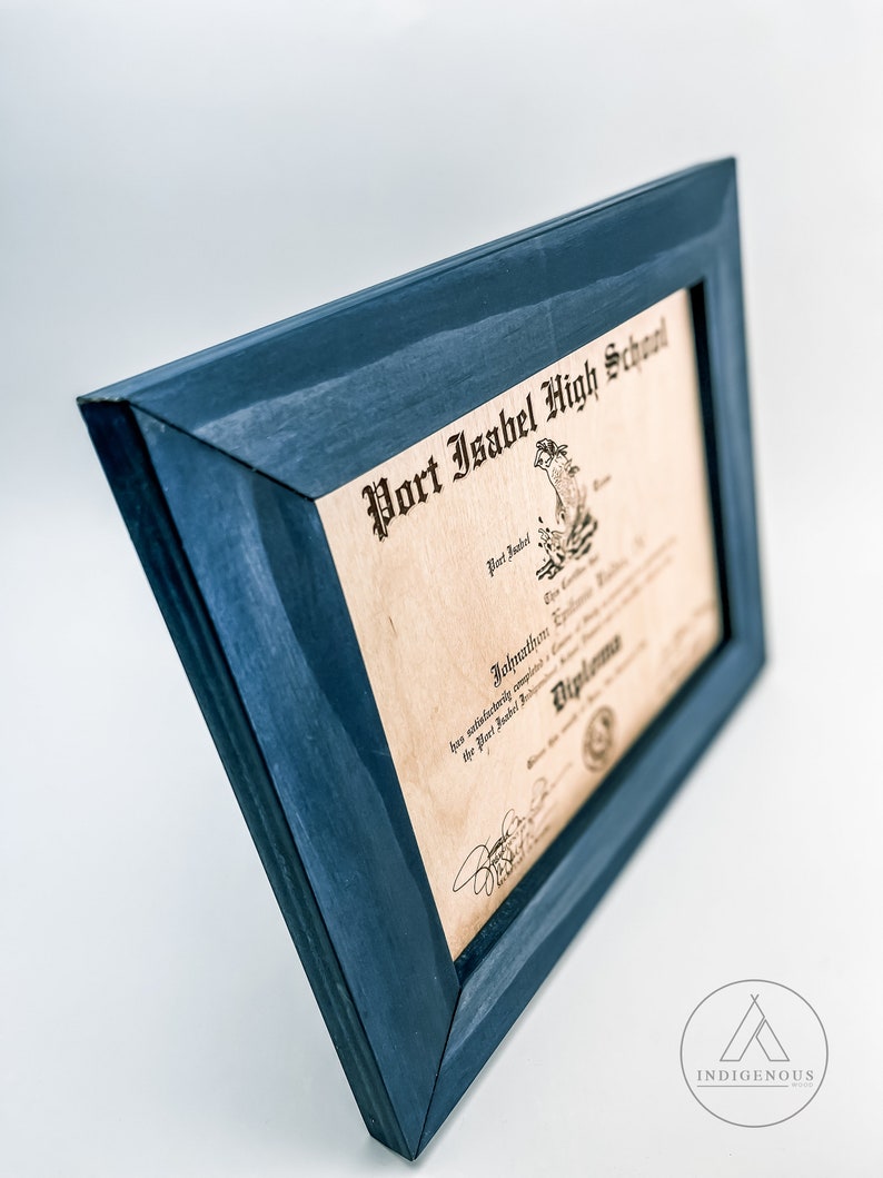 Laser Engraved Graduation Diploma High School Diploma Etsy
