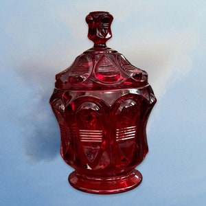Red Fenton Candy Dish (UV Reactive!)