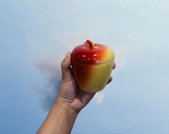 Hazel Atlas Milk Glass Apple Jam Jar