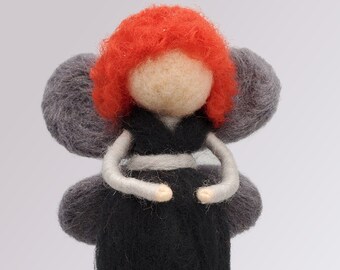 Hand crafted Waldorf inspired needle felted fairy