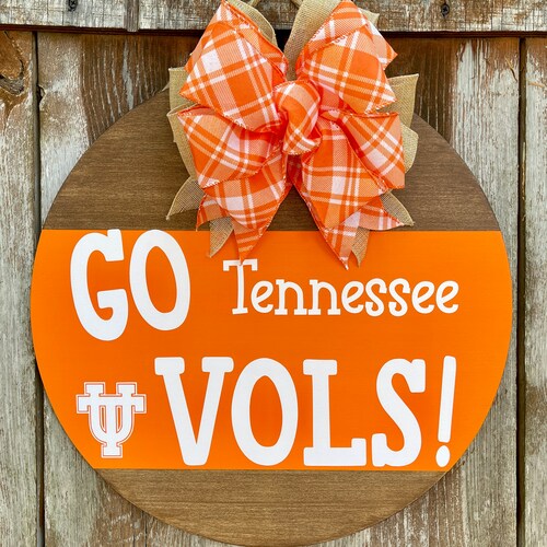 Tennessee Door Wreath Front Door Decor Door Hanger Front Etsy