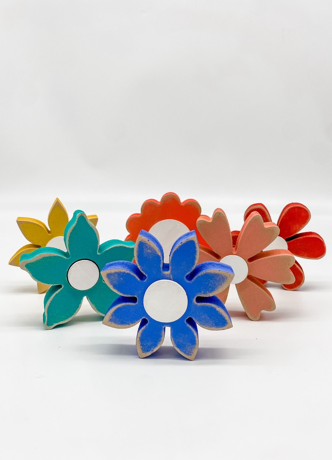 DIY Flower Wood Cutout Wood Flower Wooden Flower Spring - Etsy