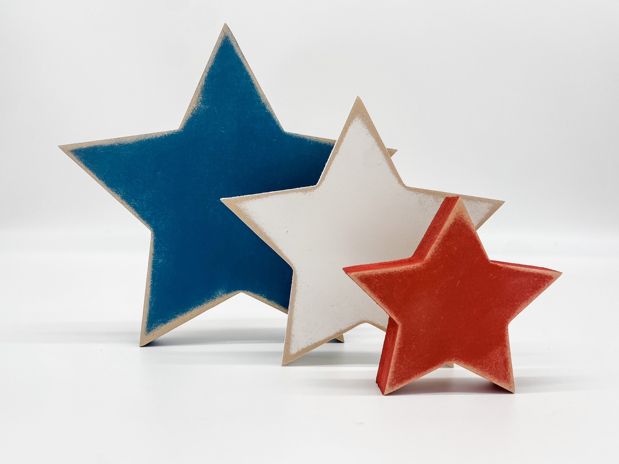 Wooden Stars Wood Stars Nursery Star Decor Moon and Stars Etsy