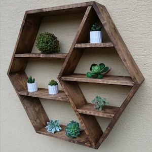 Étagère hexagonale