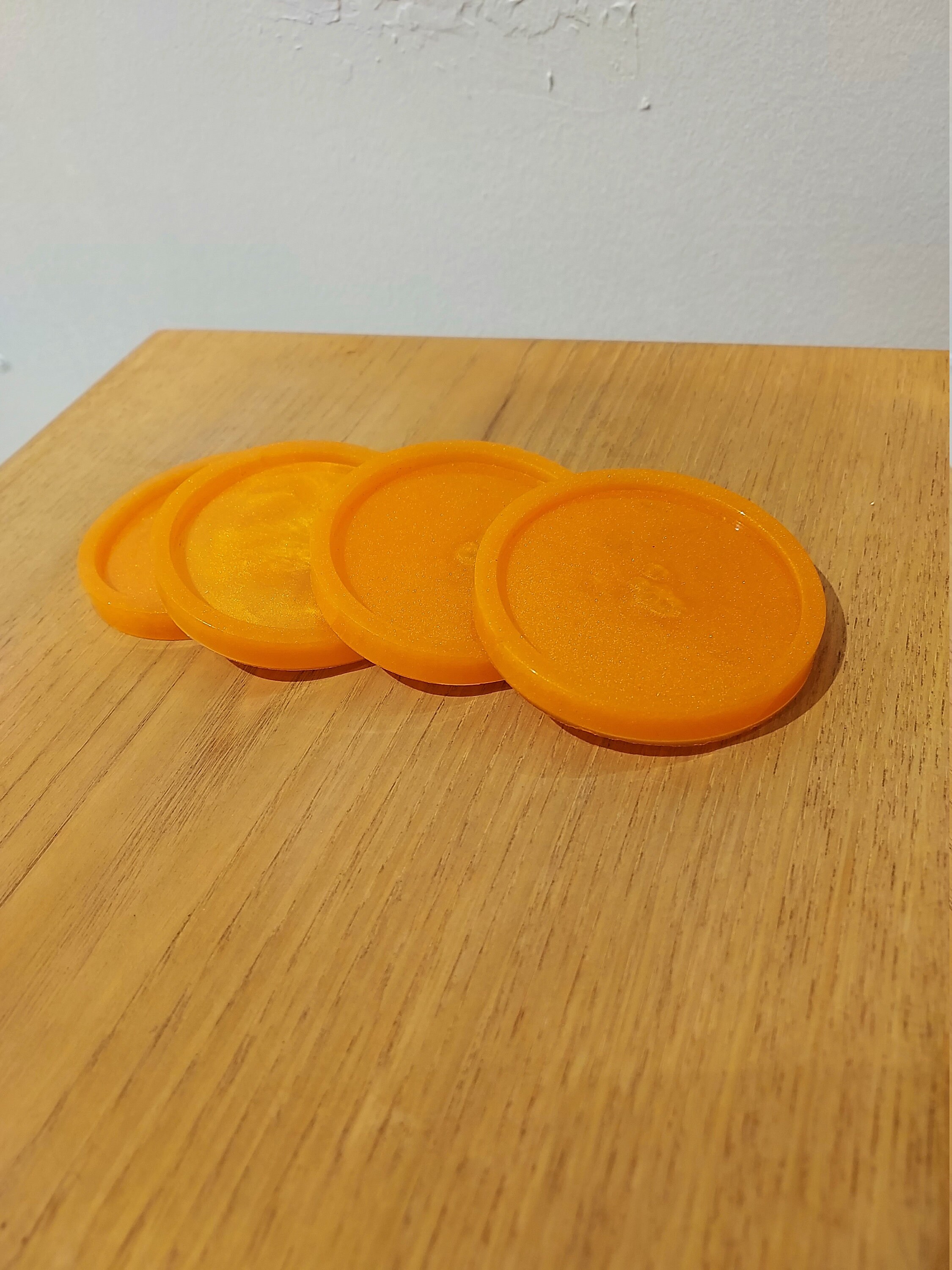 Ensemble de Dessous Verres - Orange