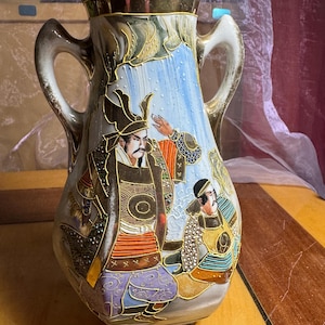 Satsuma Vase Japan Samurai