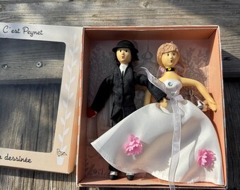 Couple de poupées Peynet petit modèle - Collection