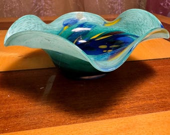 Vintage Murano Glass Vase by Dino Martins