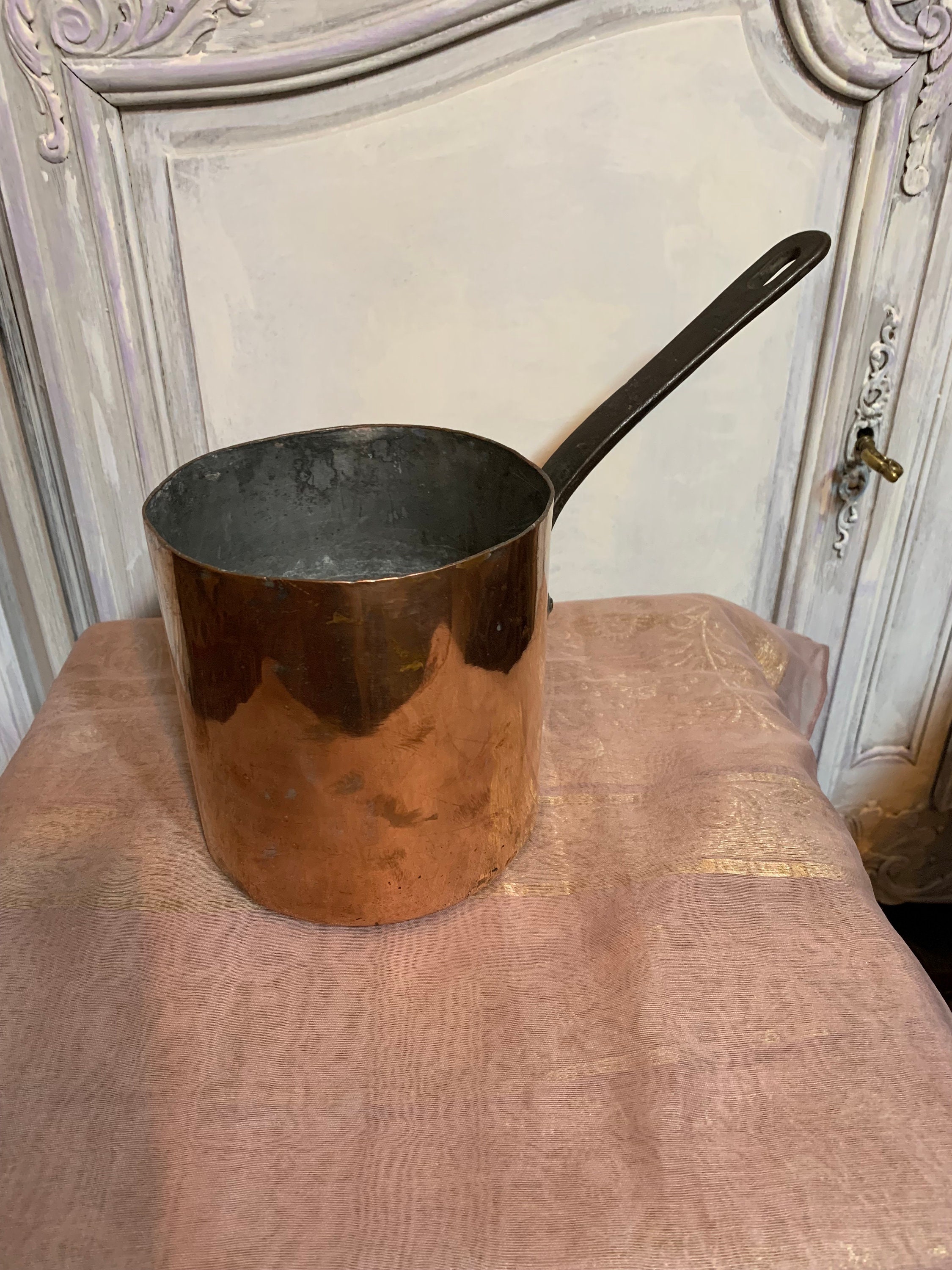 Seau en Cuivre Antique