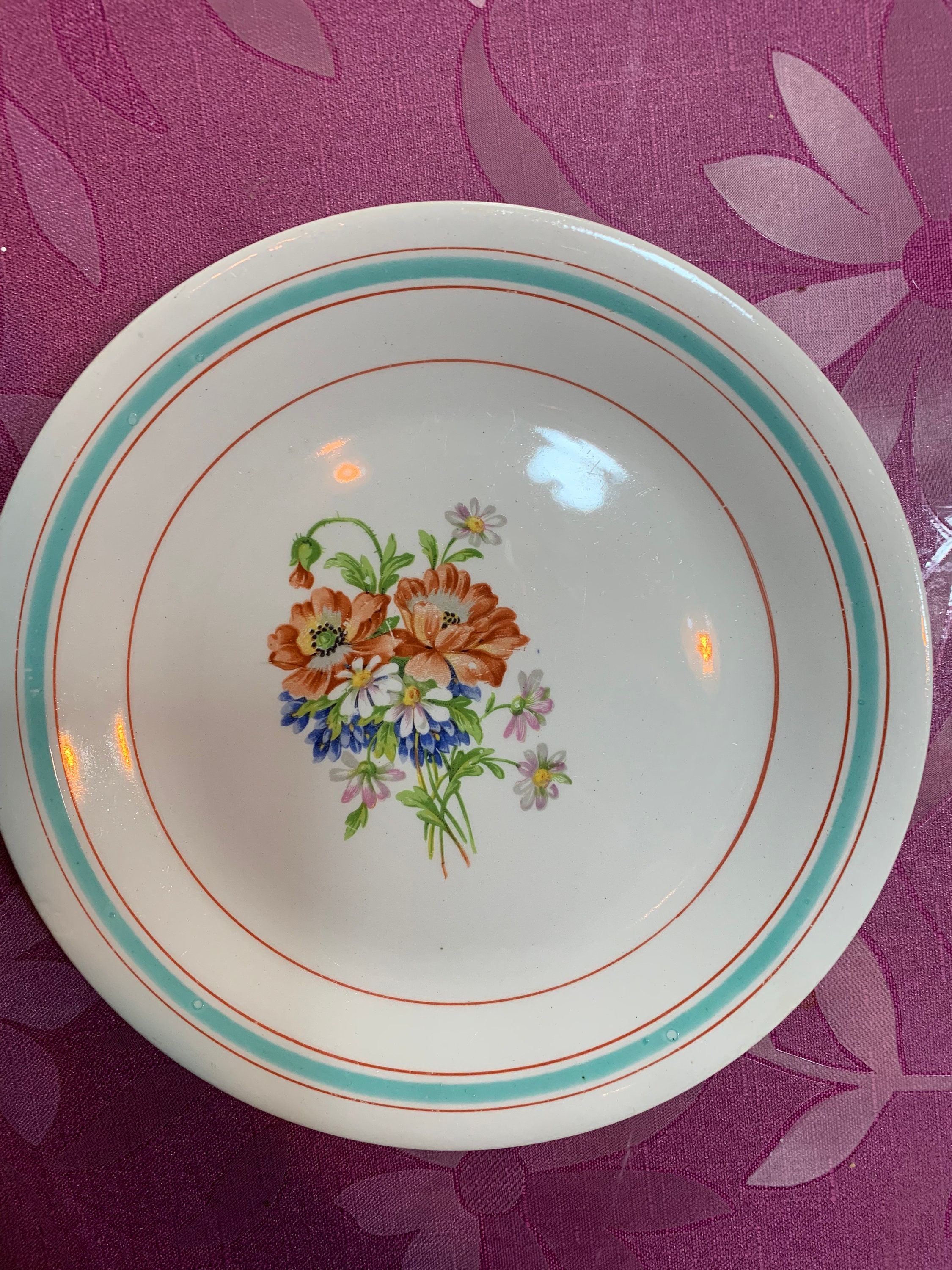 Plaque de Français Antique 19 cm