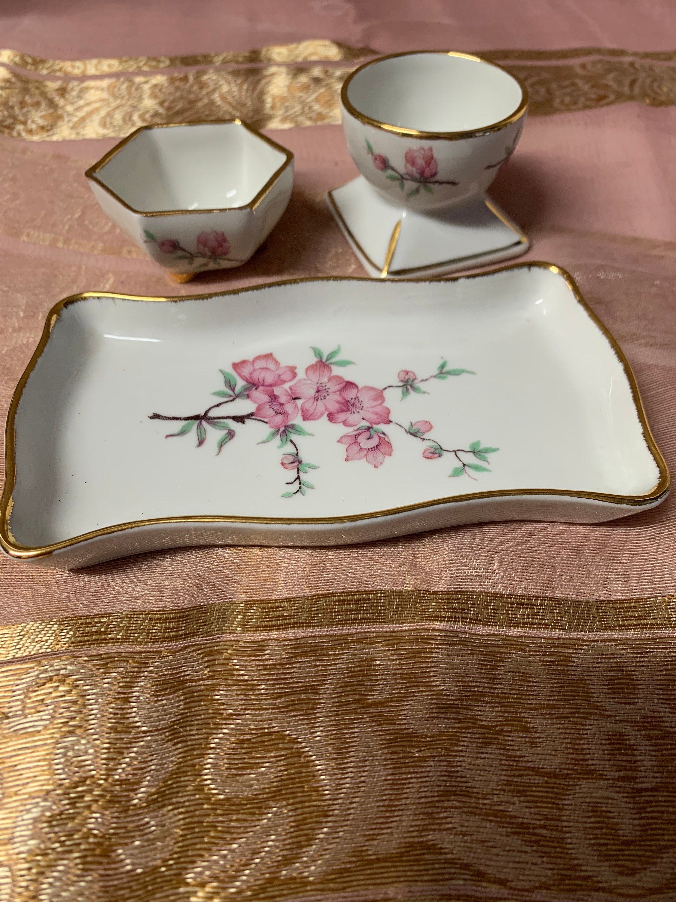 Charmant Ensemble de Petit Déjeuner Antique Limoges