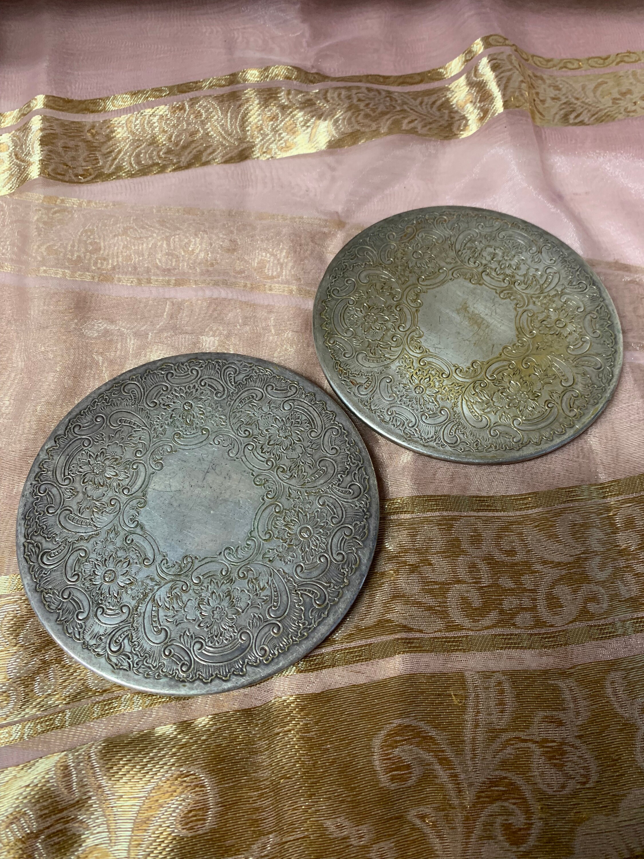 Antique Plaqué Argent Stand Chaud Sheffield Angleterre