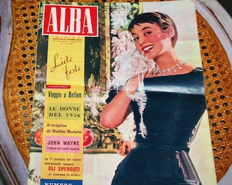 Vintage Italian Fashion Magazine: Alba, December 1956 - Strenna Edition