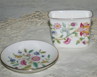 Minton Haddon Hall Boxed English Bone China ~ Dish and Toothpick