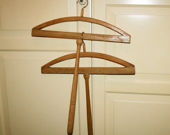 Vtg Wooden Hanger - Antique Hangers with Long Stick - Primitive Hangers • Clothes hangers • Useful gift • christmas gift • timeless gift