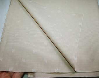 Baumwollstoff, beige einfarbig - Hemdstoff - Made in Italy - Italienischer Vintage