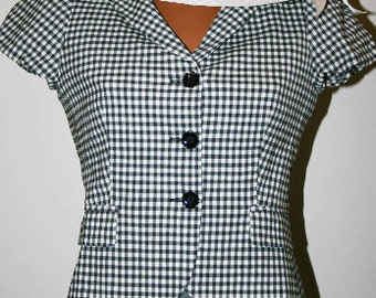Moschino Cheap and Chic 90s Gingham Dress Jacket Set, Made Italy