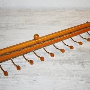Men Tie & Belt Folding Rack Display -FRATELLI REGUITTI 1950s ~ SIGNED ~ Wood and Metal ~Made in Italy ~Gift for him~ Rare Collectible