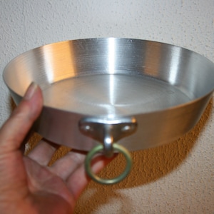 Molde antiguo de aluminio para horno de 22 cm. - Vintage Italy años 60 - Utensilios de cocina italianos vintage de aluminio estilo campestre
