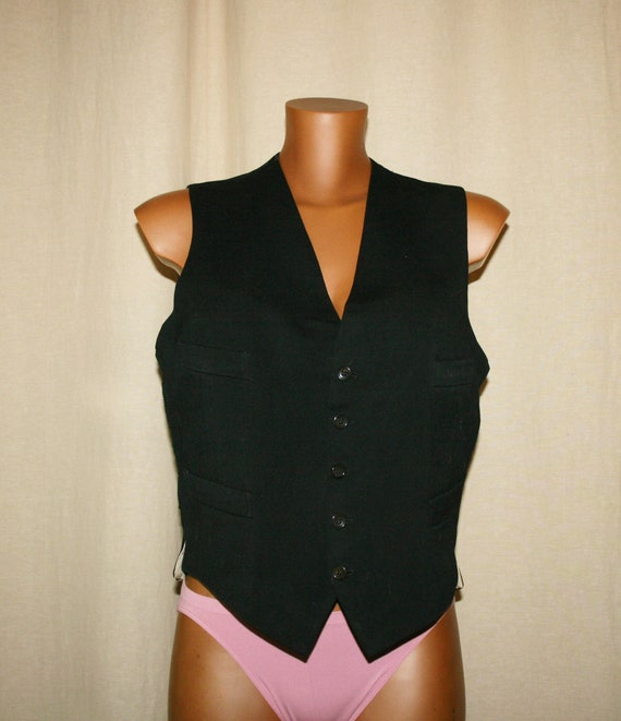 Vintage 80s, Unisex waistcoat - made in italy -St… - image 1