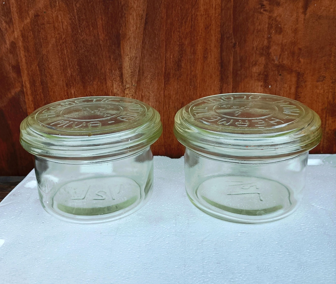 Ut Jar Glass Jar With Lid - 70s - Spice Jar - Kitchenware- Made in Italy ...