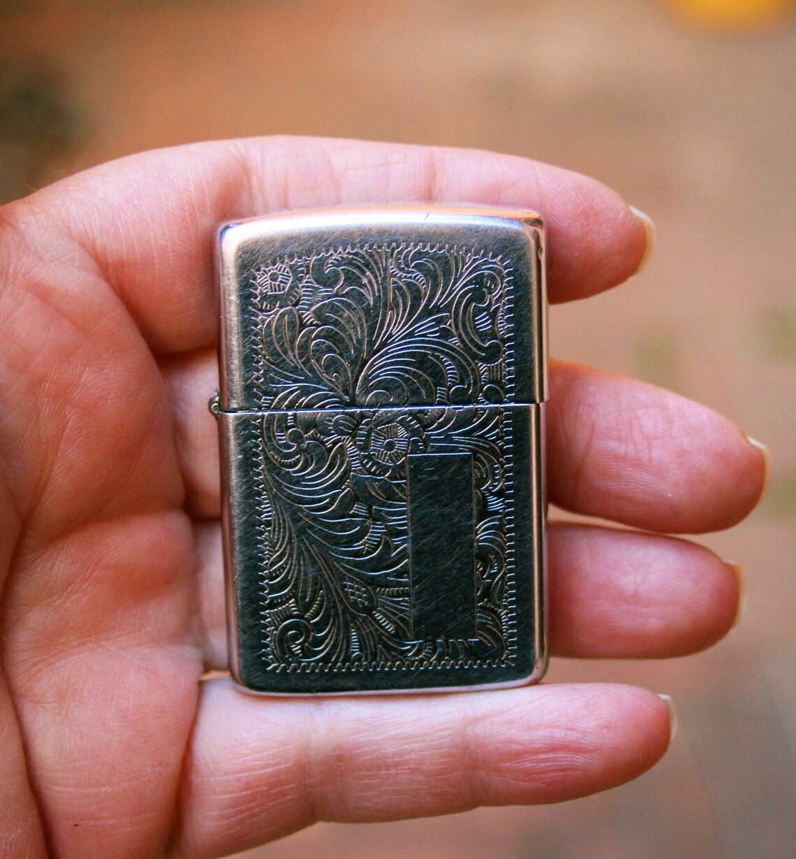 Vintage Zippo Chromed Lighter Gift for Him Etsy