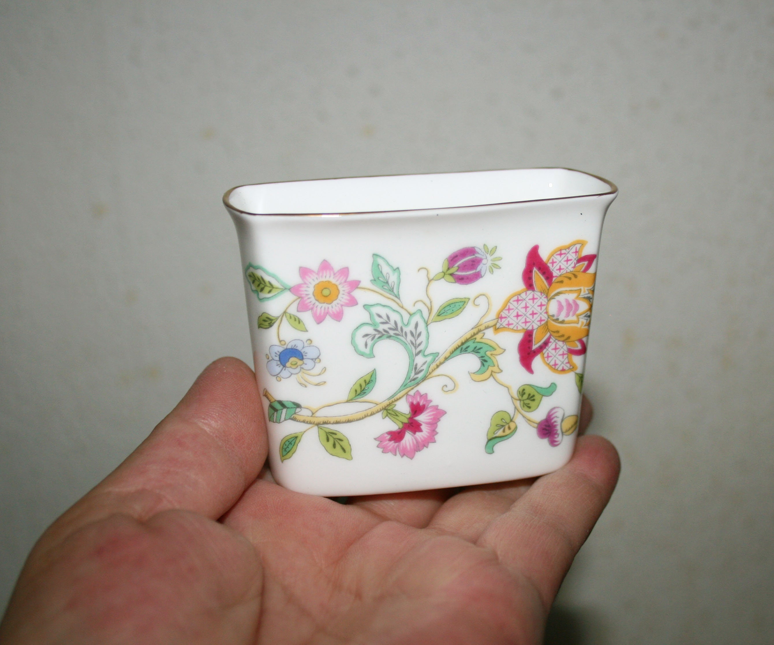 Minton Haddon Hall Boxed English Bone China ~ Dish and Toothpick