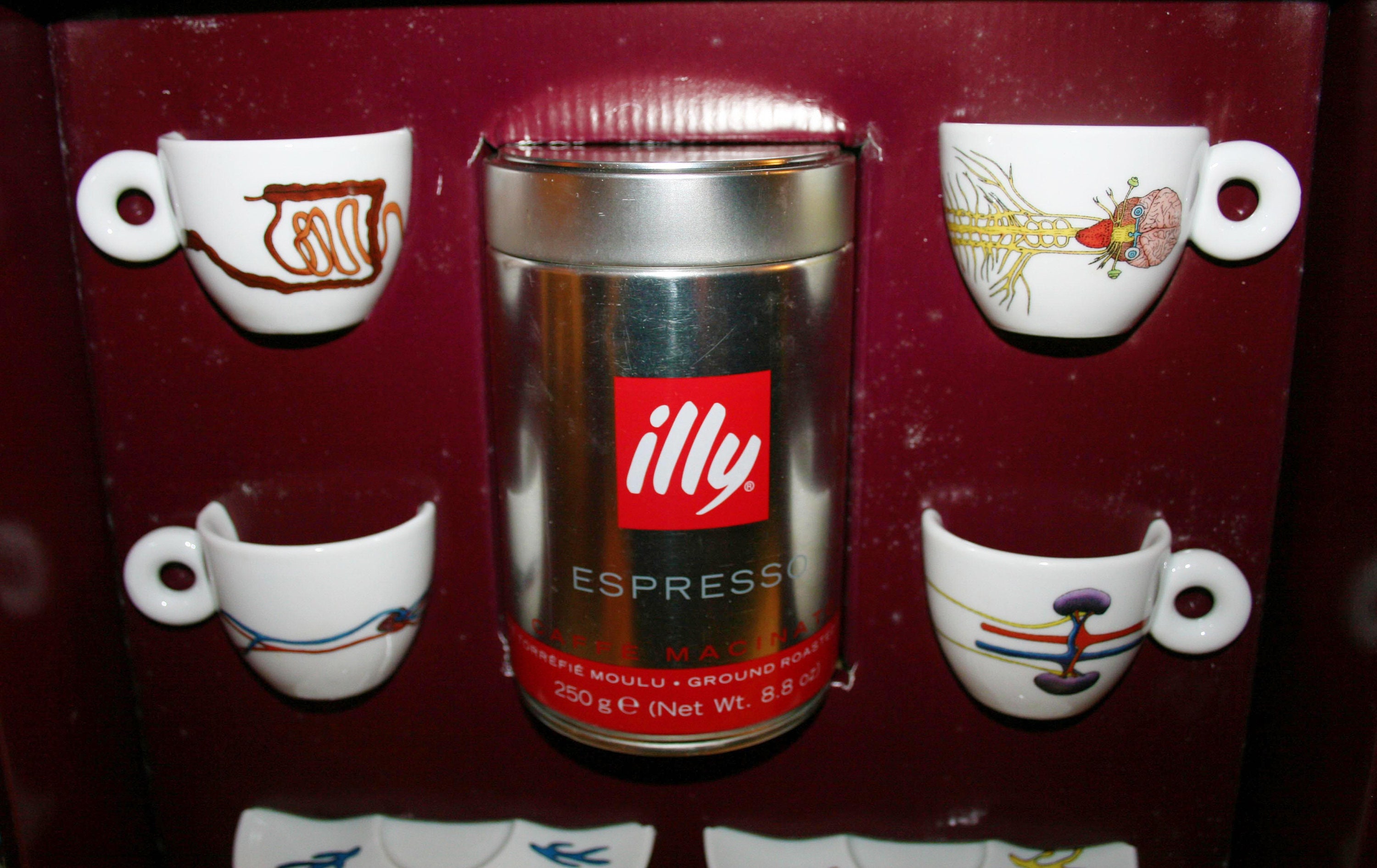 illy Latte Glasses - Set of 6