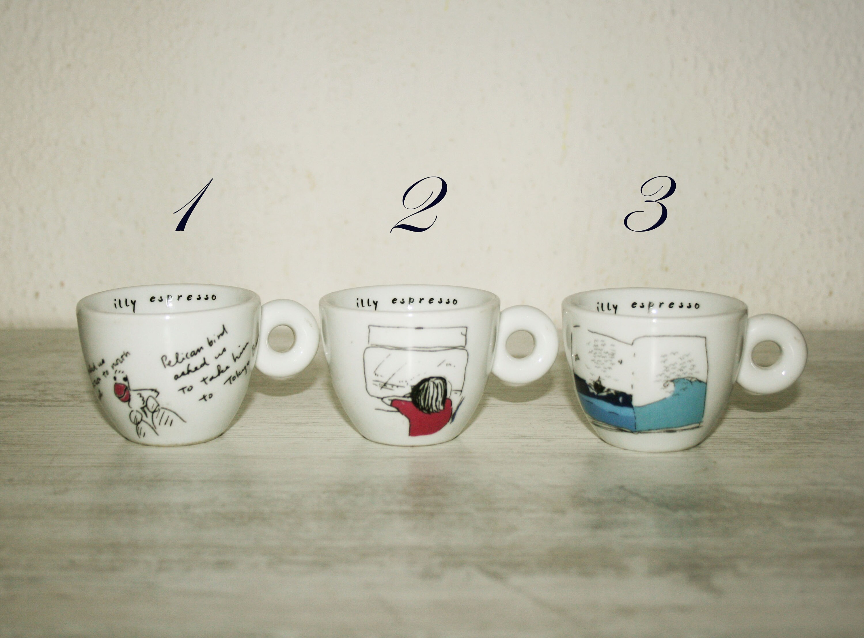 ILLY ART Espresso Coffee Cup, Small Collectible Coffee Cup, Italian Bar