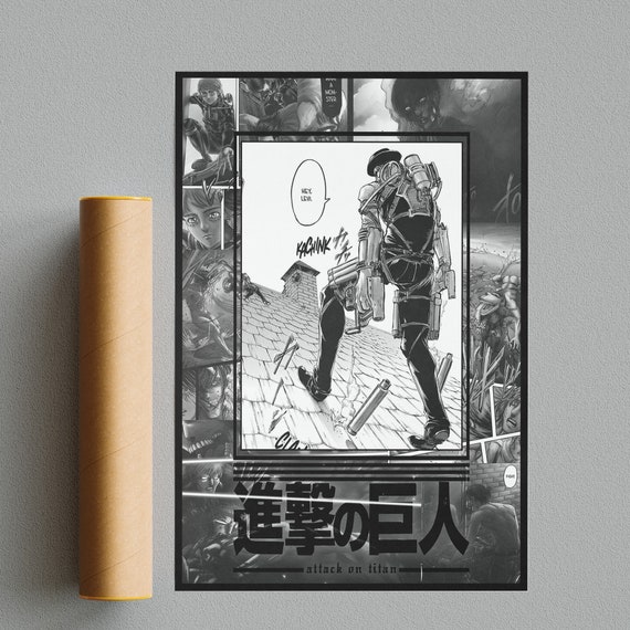 Attack On Titan Poster Shingeki No Kyojin Poster Wall Decor Etsy Singapore