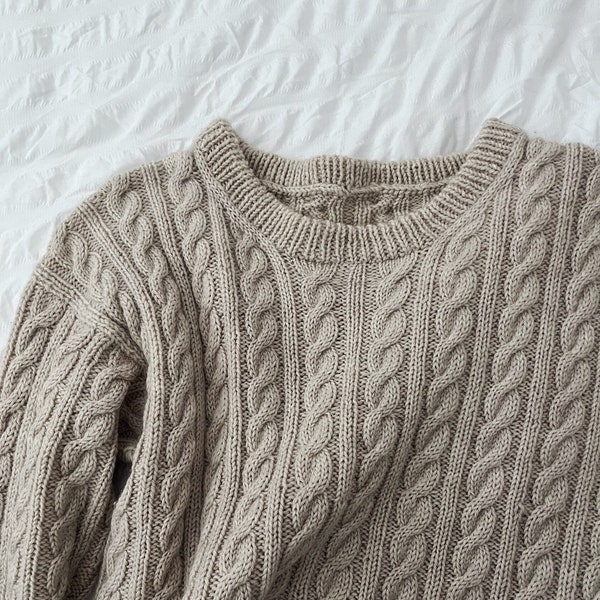 Der Front Porch Pullover | DIGITALE STRICKMUSTER