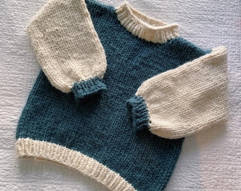The Building Blocks Sweater: Beginner-Friendly Digital Knitting Pattern
