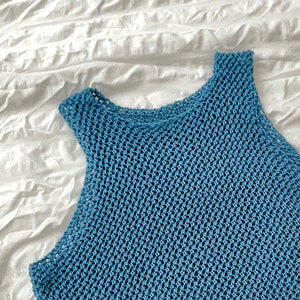 Knitting Pattern: The Hot Mesh Tank