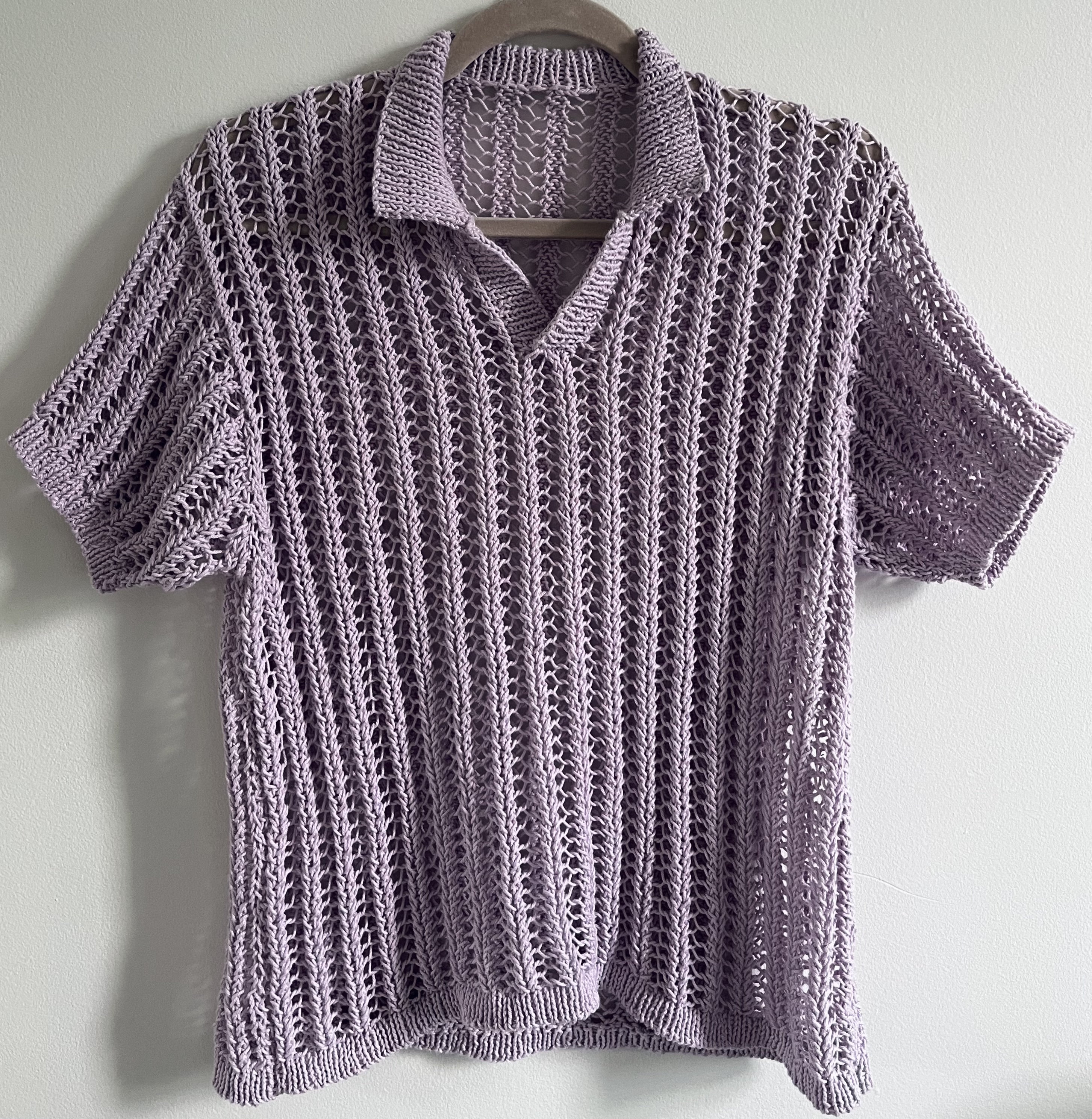 Knitting Pattern: the Hot Mesh Polo - Etsy