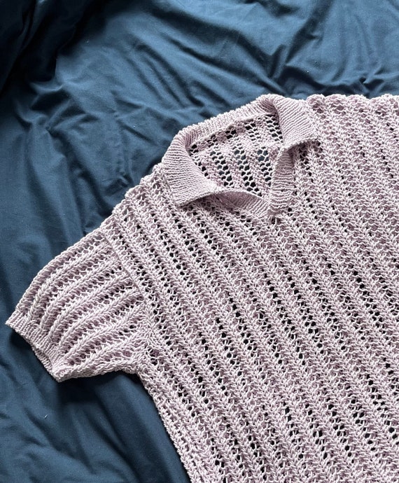 Knitting Pattern: the Hot Mesh Polo 