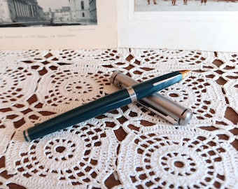 Pluma estilográfica vintage, Hero, China, plumín de oro de 12 quilates