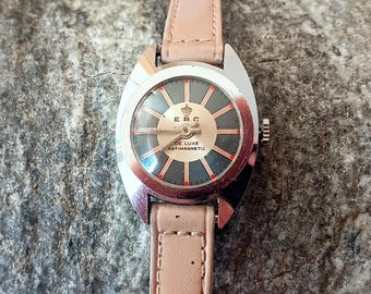 Vintage ERC Mechanical Ladies Watch, 1960s Wind Up Watch