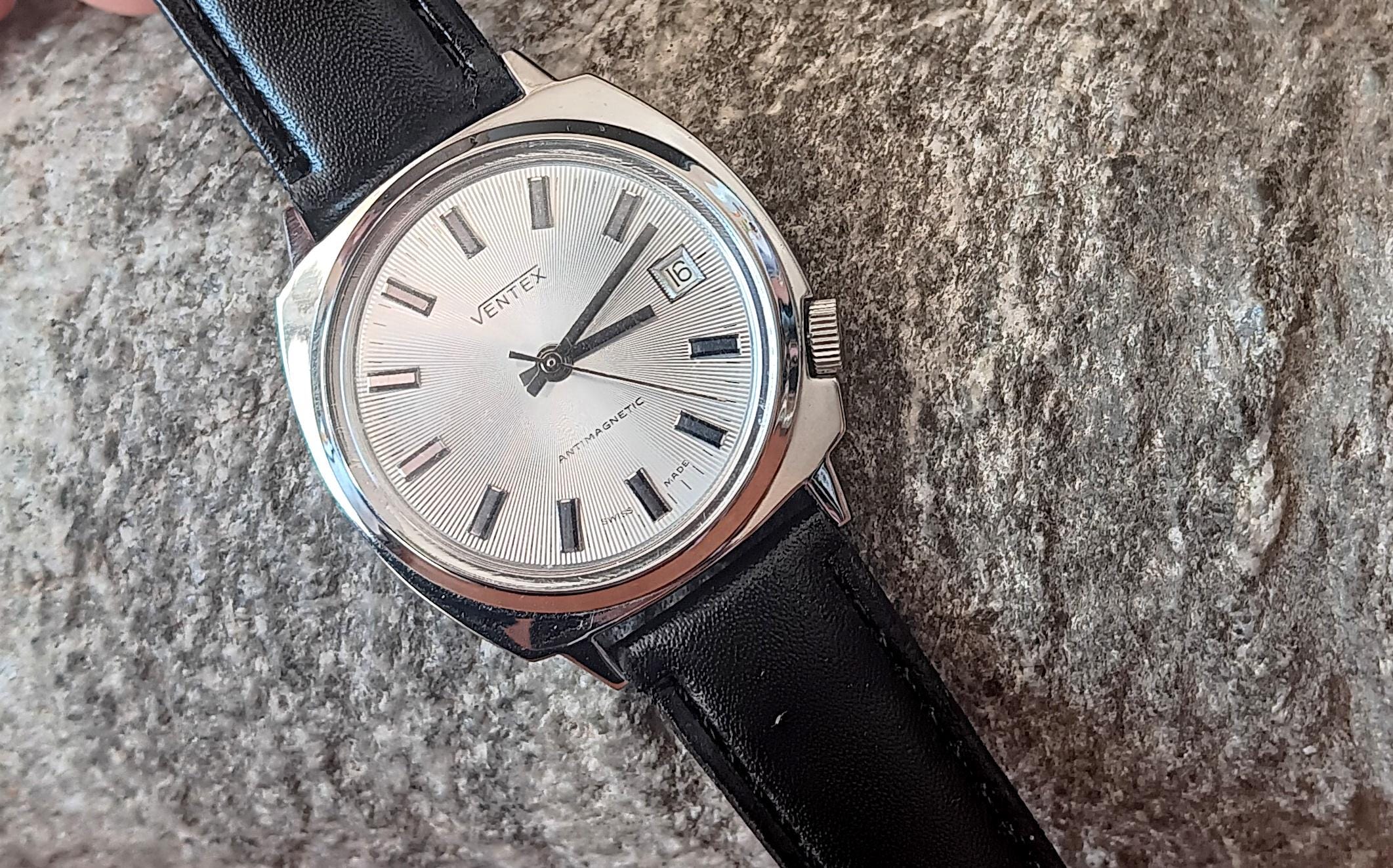 Vintage Watch, Ventex, Men's Wristwatch, Mechanical Watch, Wind up