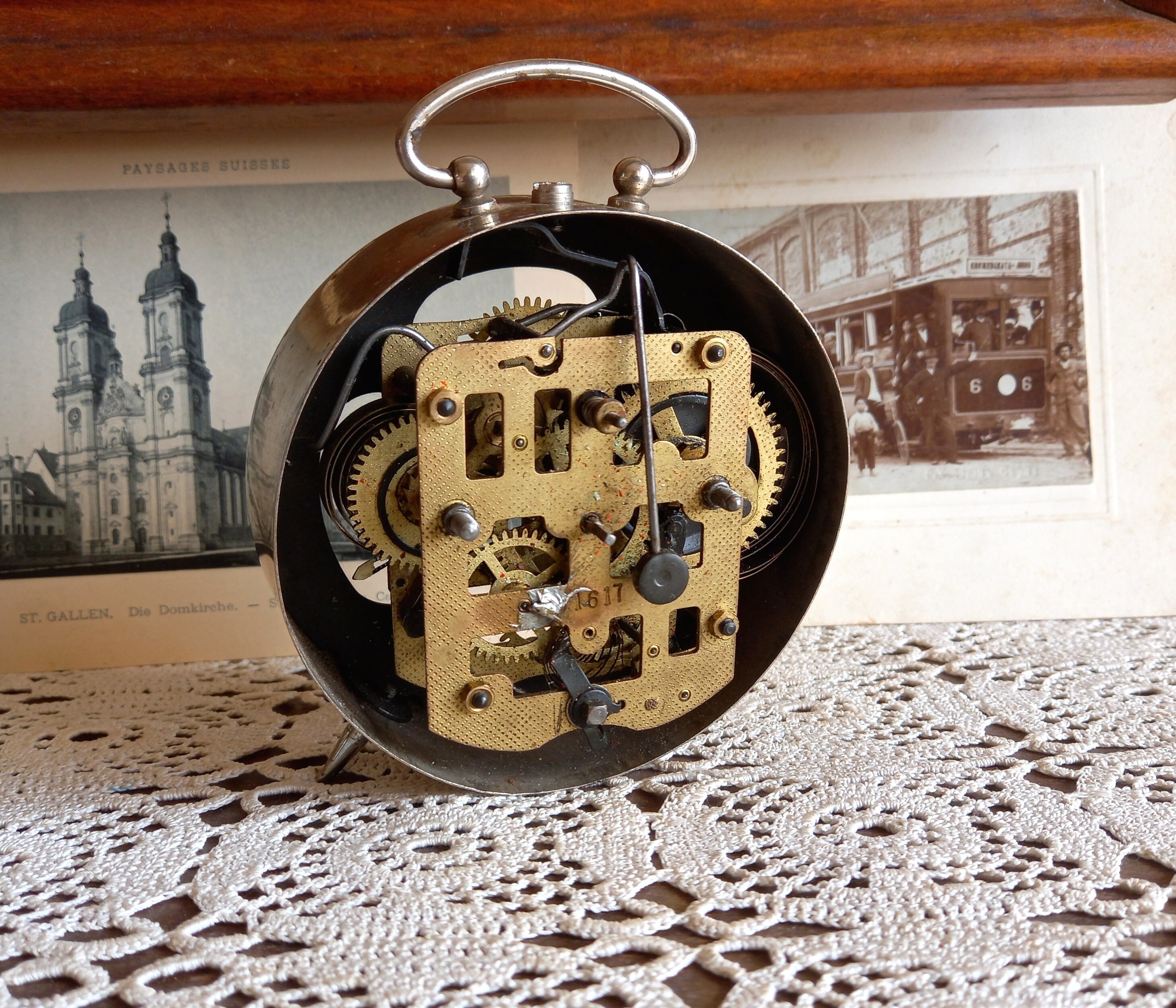 Steampunk Clock Home Decor Gear Art Clock Vintage Clock Etsy