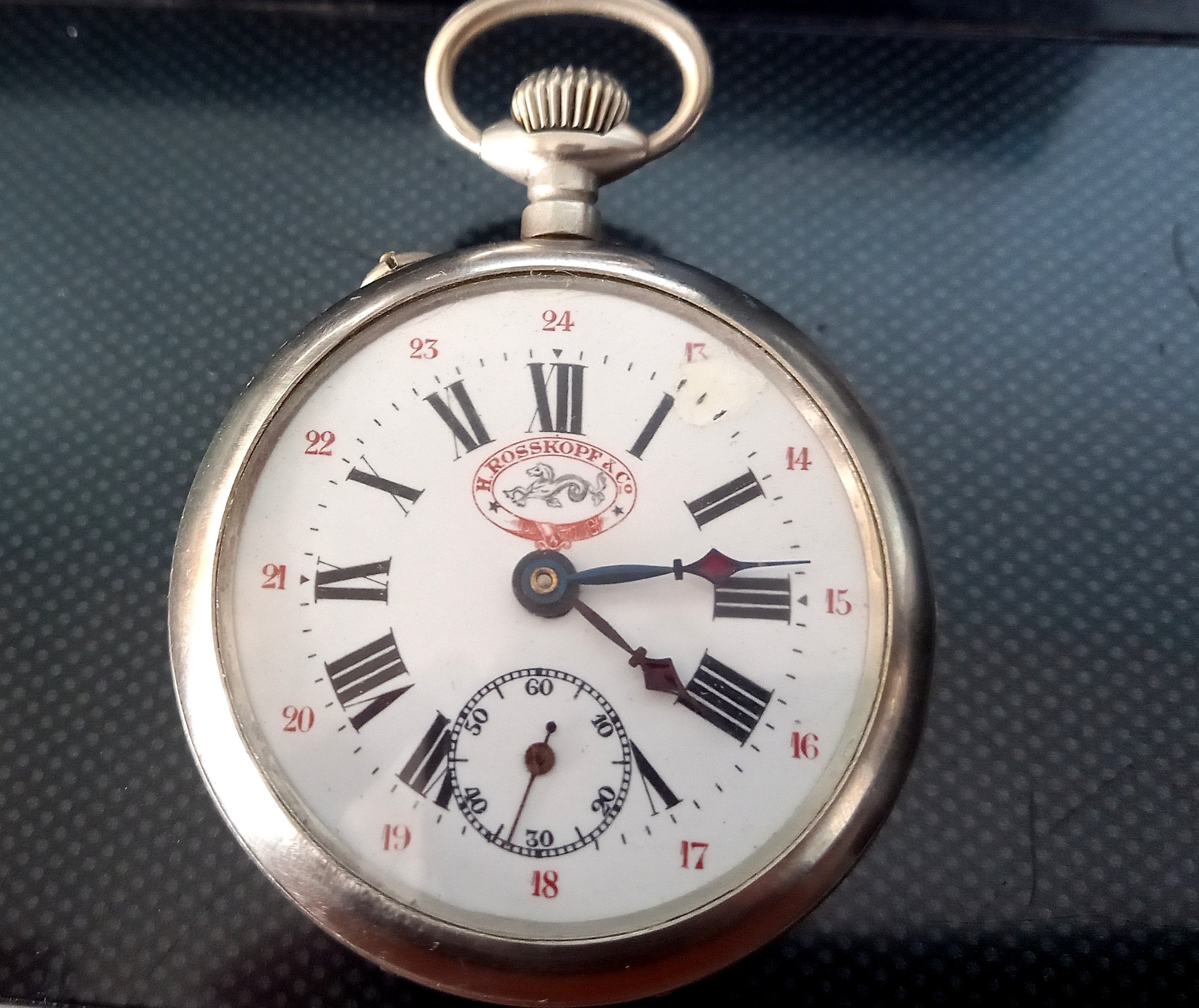 Vintage Pocket watch, Rosscopf, Roscopf, Ancre, mechanical watch, wind up watch, Swiss made, gift for him, works