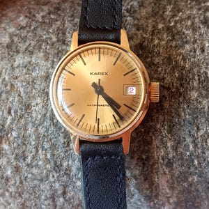Vintage wristwatch, Karex, Ruhla, mechanical watch, wind up watch, women&#39;s watch, Germany, DDR, GDR, gift for her, works