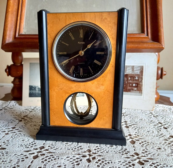 Vintage Mantel Clock Kundo Quartz Clock GERMANY Vintage Etsy