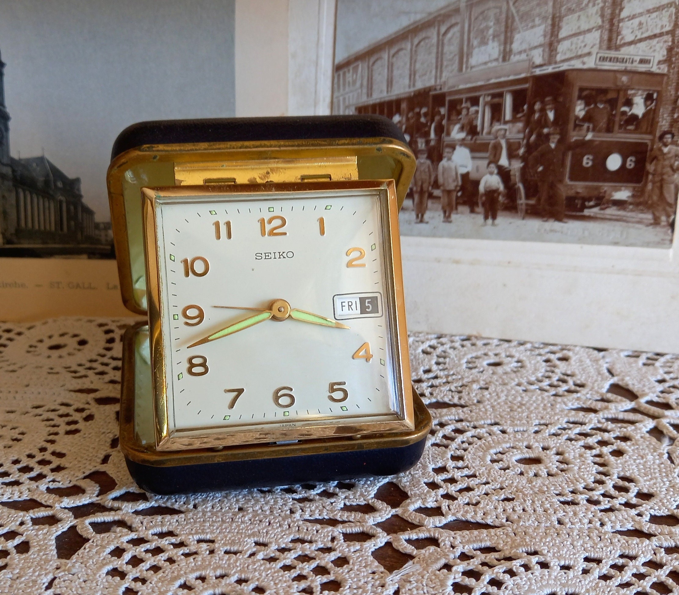 Alarm Clock Seiko Travel Clock Wind up Clock - Etsy