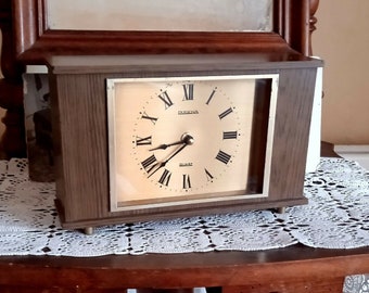 Vintage Mantel Clock, Dugena clock, Dugena, quartz clock, GERMANY, Vintage gift