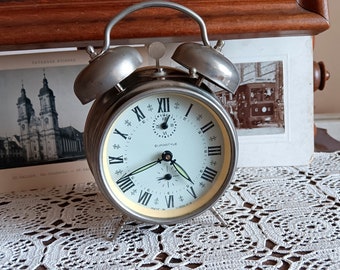 Vintage alarm clock, Insa, Eurastyle, Yugoslavia, wind up clock, mechanical, home decoration, vintage gift
