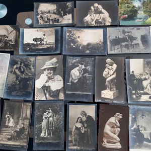LOT de 33 cartes postales anciennes, lot de cartes postales anciennes, cartes postales anciennes, Europe