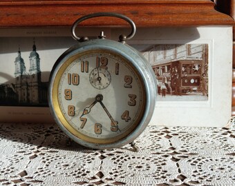 Vintage Alarm Clock, ZON, Mechanical Clock, Wind up Clock, France