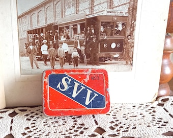 Vintage Blechdose, SVV, Grammophonnadeln, Vintage Geschenk